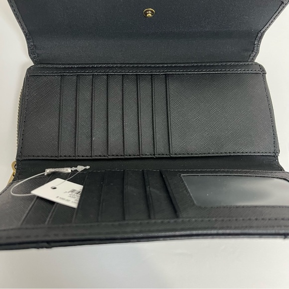 Fossil Black Leather Clutch Wallet - Picture 8 of 16